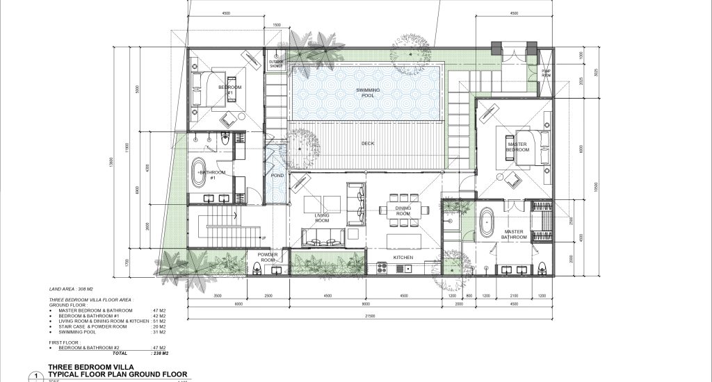 Three Bedroom Pool Villa Luxe