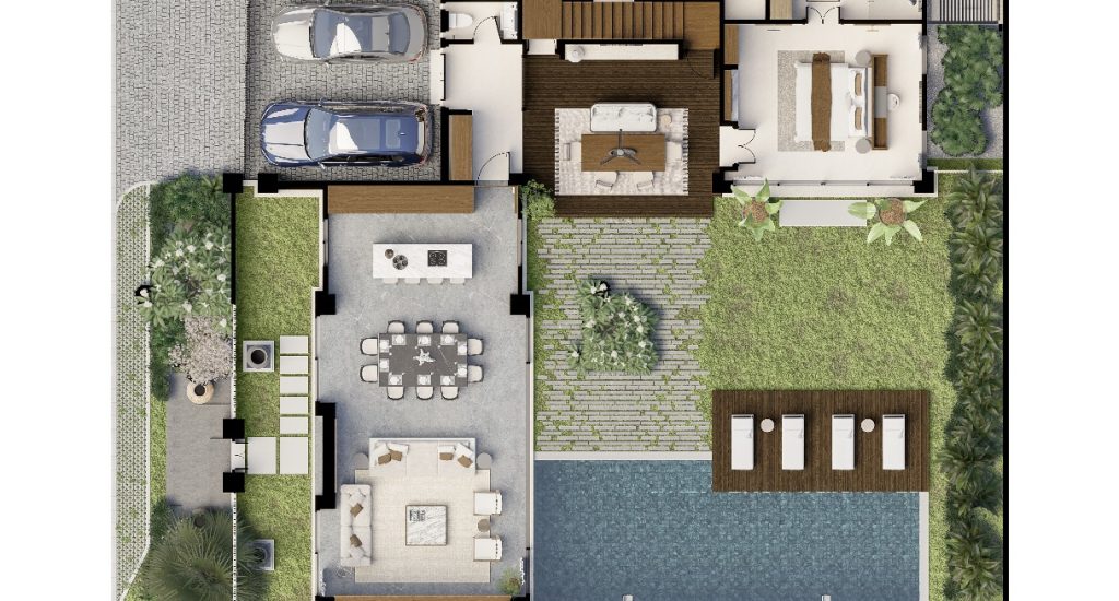 Floor Plan GF Villa Legong