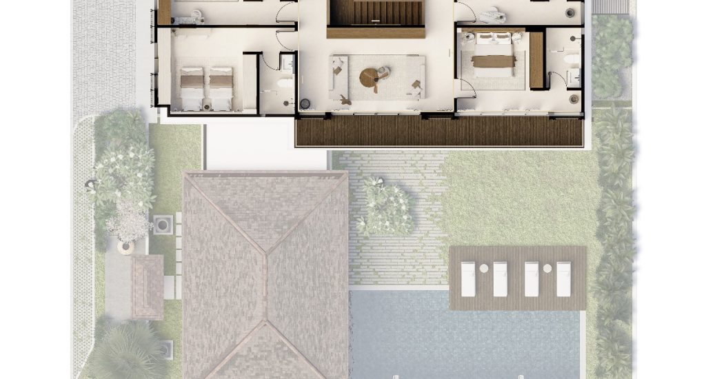 Floor Plan SF Villa Legong
