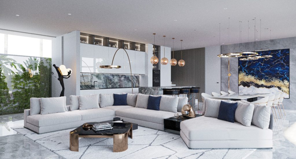Lounge & Dinning & Kitchen